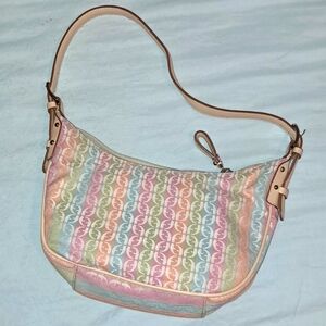 Fossil Hobo Bag Purse Pastal Summer